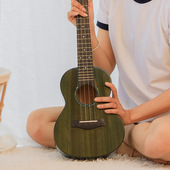 23寸亮光古典琴头乌克丽丽高级桃花心木单板尤克里里