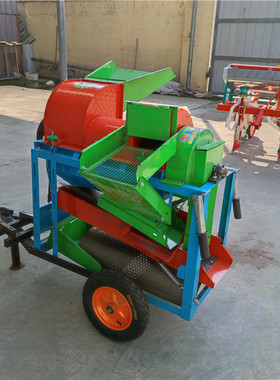 电动农用打麦机多功能水稻小麦脱粒机 125型黄豆脱粒机