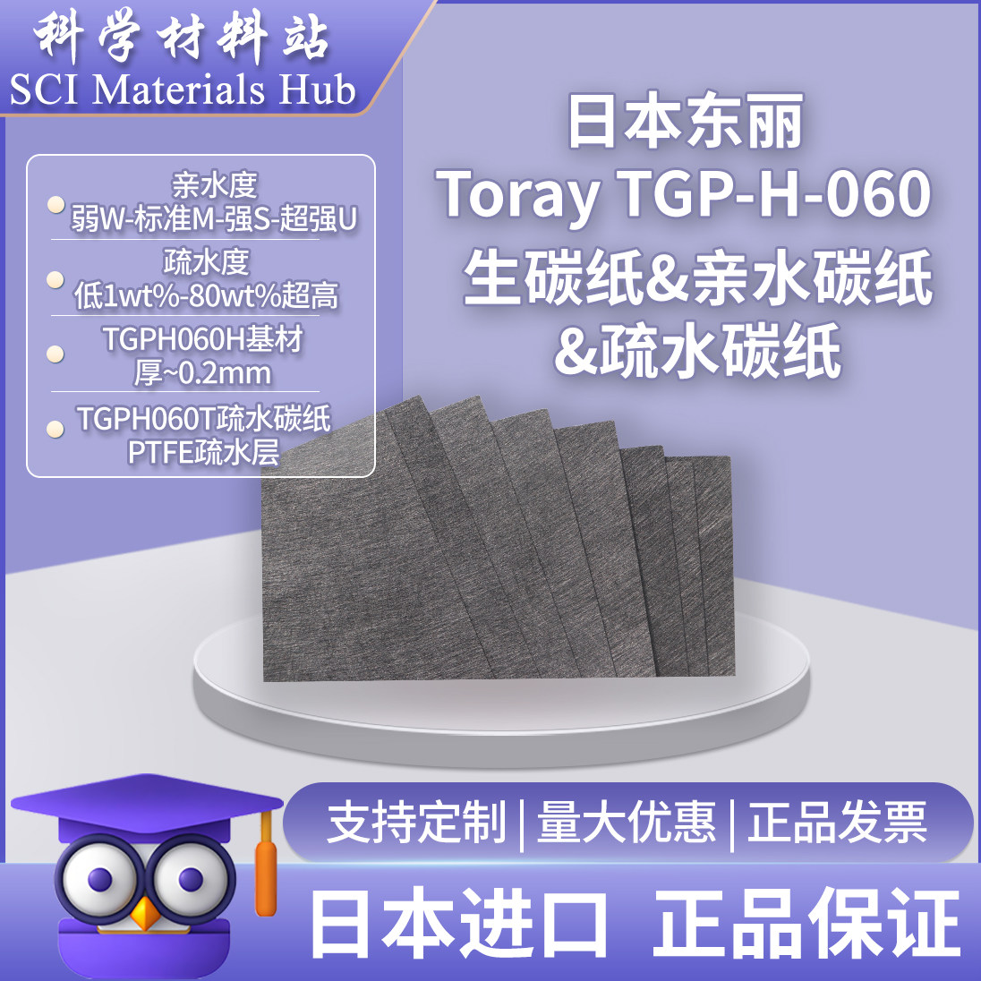 Toray东丽亲水碳纸TGPH0