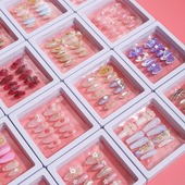 儿童穿戴甲女童专用美甲贴2025新款 10岁学生党短款 指甲贴片显白12