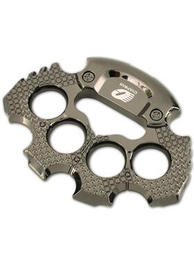 暗区周边加重版格斗指虎合金拳套近战金属模型四指手撑14cm