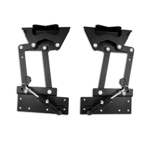 B01床头柜升降架咖啡桌茶几支撑铰链功能气杆稳定升降五金配件