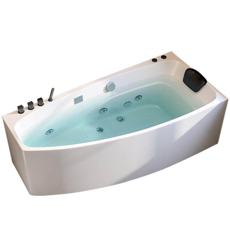 家用浴缸小户型亚克力冲浪泡泡按摩恒温网红简约浴盆1.2至1.7米