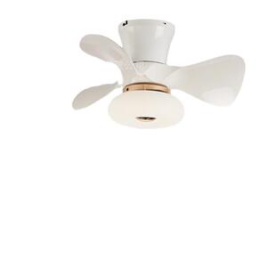 智能北欧吸顶风扇灯餐厅卧室小吊扇男女孩变频儿童房带电风扇吊灯