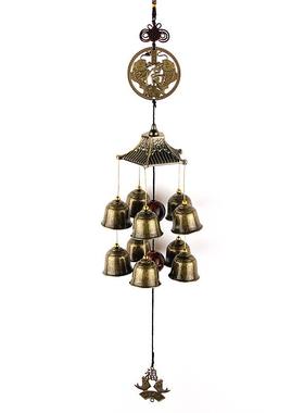 创意新款金属风铃防盗门铃东巴10铃铛挂饰家居挂件礼品一件