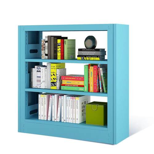 钢制图书馆书架家用落地置物架儿童书柜客厅绘本架简易铁艺储物架