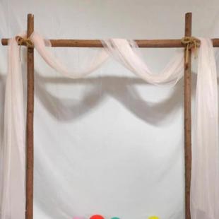 木桩拱门森系婚庆道具户外草坪婚礼木头架子露营树桩背景摆件花门