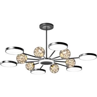 LED餐厅创意吊灯房间中山照明灯饰客厅卧室灯具现代简约家装