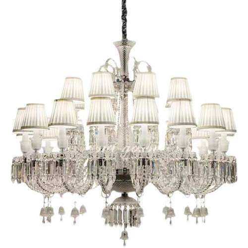 法式水晶大吊灯客厅餐厅吊灯酒店宴会厅现代轻奢蜡烛大气婚礼别墅