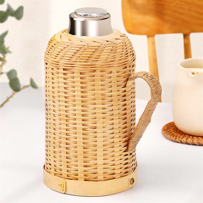 速发热煮炉茶配件摆件竹编围水壶器具全套开水壶茶壶工具保温水壶