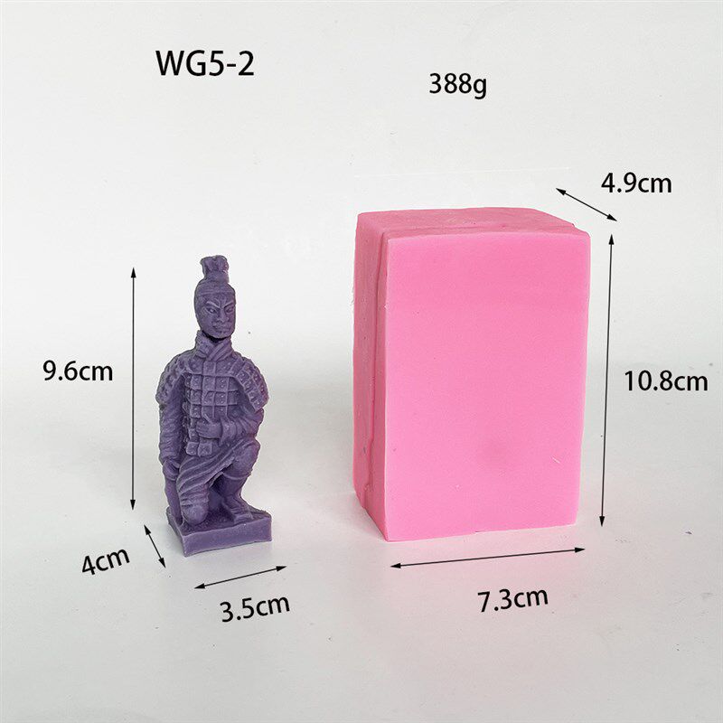 速发WG005 兵马俑硅模肥皂模具胶作的制具