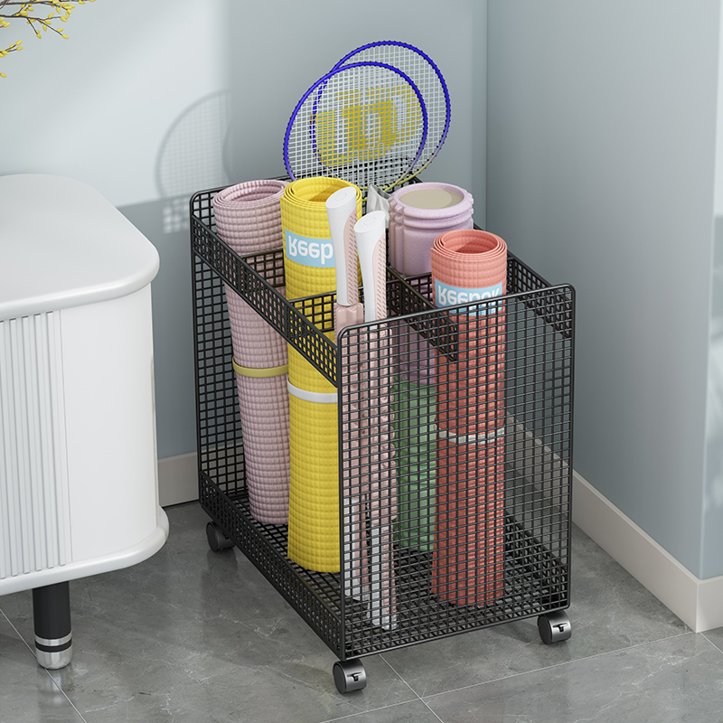 速发运动器材收羽架瑜伽纳健身器材收纳筐金属家用收纳筒纳毛球收