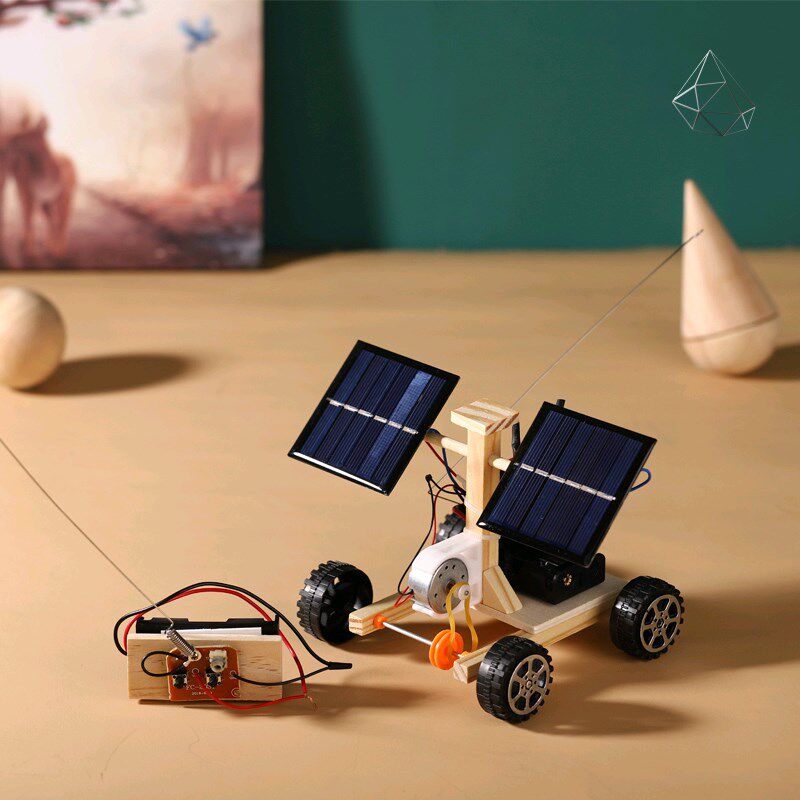 现货速发科技创新手作品太能板小车模型科学实验光伏发电制作板产
