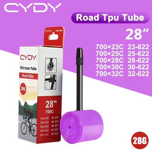 现货CYDcY超轻TPU内胎自行车胎700Cx2/25C/28C/32C 仅28克