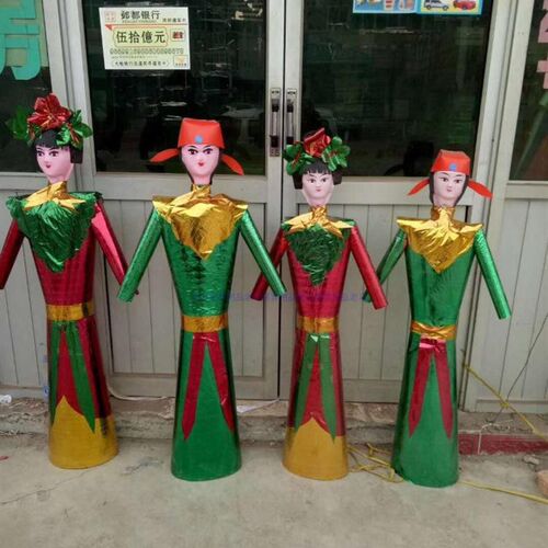 速发殡葬丧葬白事塑品童用料纸男殡葬祭祀白事五七周年纸扎纸活大