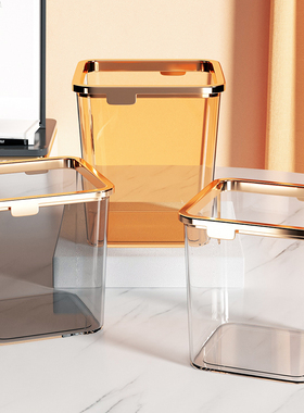 速发桌面垃圾办轻奢厨房风简约家公室桶用床上透明迷你小客厅