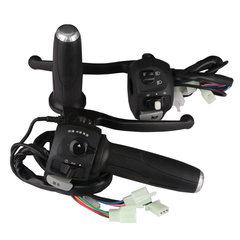 速发龟王把代电动车鼓刹刹车把碟刹组开合关调速转四刹车刹把改装