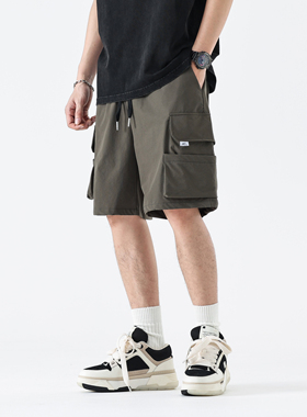 速发cTRG美式休闲短裤宽松潮流工头Gityboy大口袋街装户外抽绳五