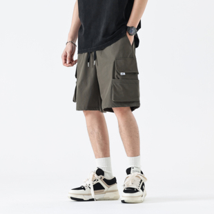 速发cTRG美式休闲短裤宽松潮流工头Gityboy大口袋街装户外抽绳五