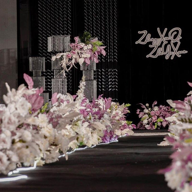 速发引款婚庆道具场角珠帘摆件水晶韶华路新婚礼现八舞台装饰酒店