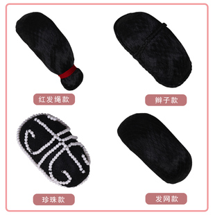 速发戏大青衣三旦头饰 手工乌龟壳曲簪子 发垫后花件簪尾簪壳后兜