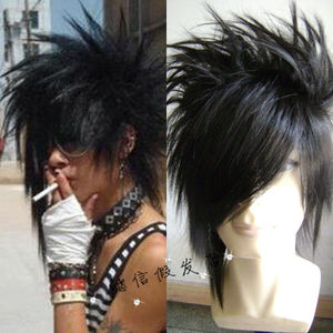 速发【懿信】10斜男海杀马特校草系非主流男生假发刘士图