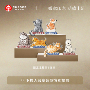 创意纪念品 式 霸王茶姬周边限定萌宠徽章1枚 随机发货不可指定款