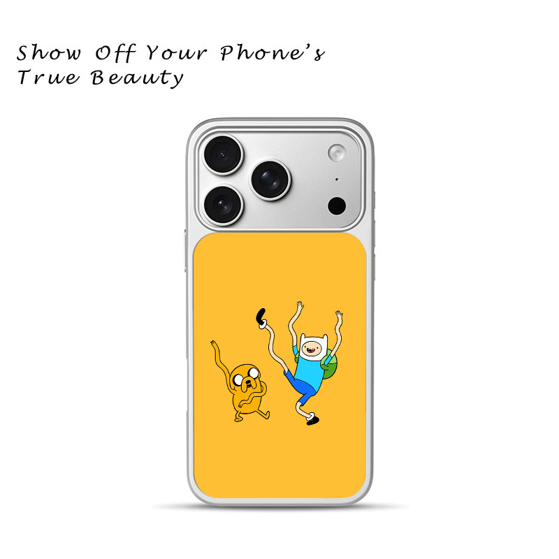探险活宝 Finn 杰克卡通适用于苹果17promax新款手机壳iPhone air/16pro/15plus14玻璃13pro手机套冰感小米17