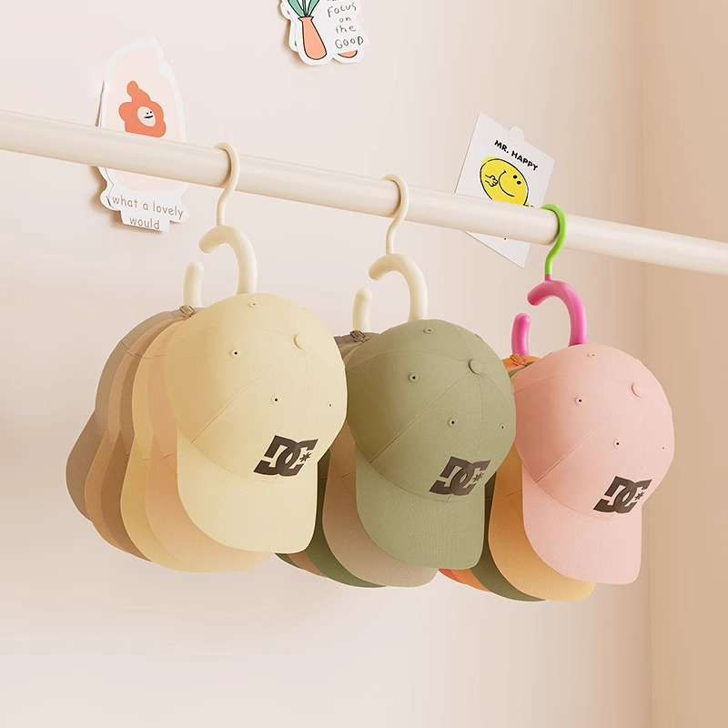 帽子收纳神器家用鸭舌棒球帽宿舍衣柜围巾置物衣架不变形圆环挂钩