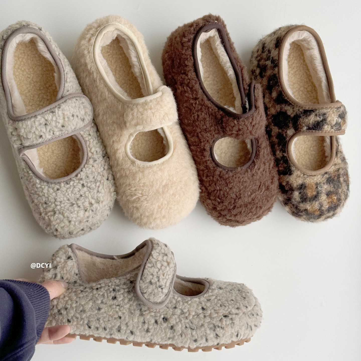 内增高5cm加绒面包鞋毛毛鞋棉鞋