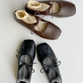 女玛丽珍春秋新款 法式 软底配裙子芭蕾舞鞋 DCYI黑色小皮鞋 平底单鞋