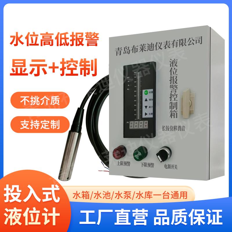青岛布莱迪投入式 液位变送器 液位传感器控制仪液位计水位传感器