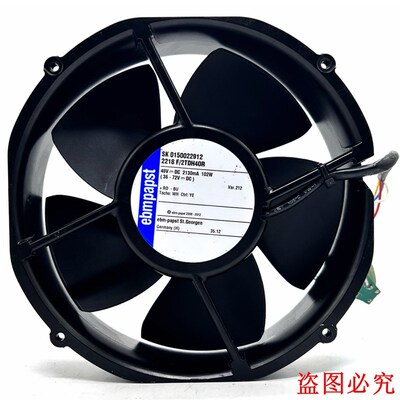 原装ebmpapst 2218 F/2TDH40R 48V 2130mA 102W 22CM 22050风扇