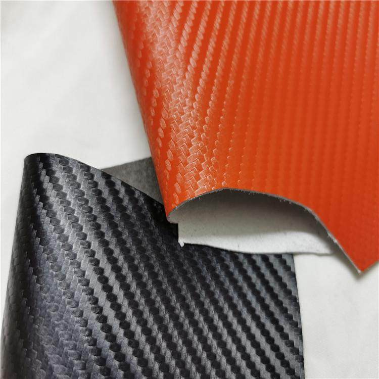 厂家供0.8MM彩色斜纹超纤车座直椅踏板汽改装汽车内862脚饰碳纤维