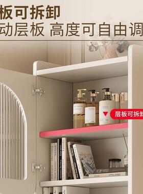 JSR实木床柜高款床边靠物墙储物柜书架头小型家用卧带室床头收纳