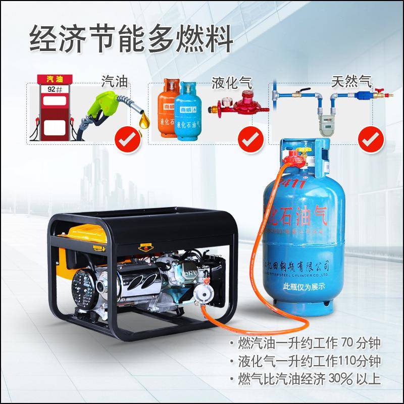 首嘉3千瓦小型汽油发电机家用3000W微型3KW低噪音单相220V包邮