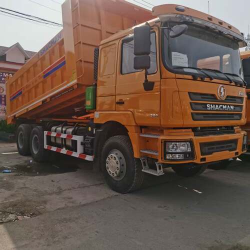 6*4陕汽F3000翻斗自卸车5米6矿用自卸工程车砂石料后翻渣土车
