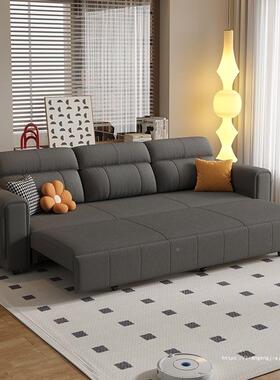 新款发床XLP多功能储物两用奶一体可折叠油家排用客厅小户型直沙