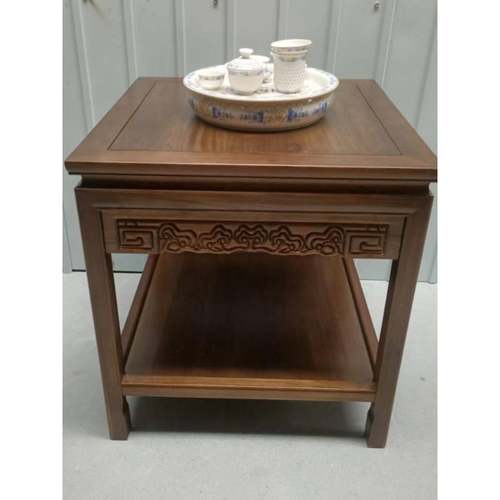 纯实木沙发几角侧02-66B边柜中式正小方桌缸茶边几茶桌台鱼架几花