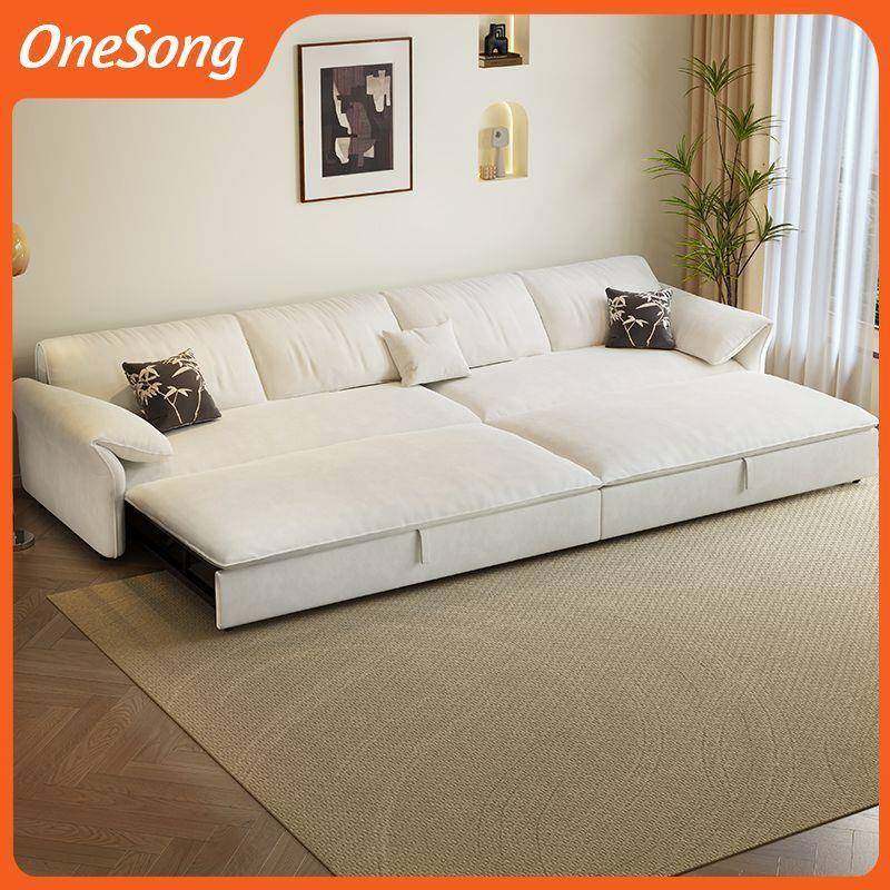 发12239大象耳朵贵妃沙床可储厅物多功能发一体推拉沙小户型客公