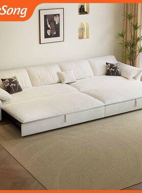 发12239大象耳朵贵妃沙床可储厅物多功能发一体推拉沙小户型客公