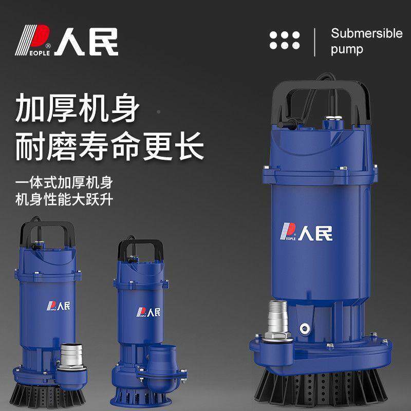 人民OQM器潜溉水泵家用220V高扬大功率抽电水泵农用灌程清水泵排