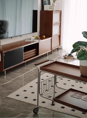 简约可移茶水推实木动茶几沙车发小边几餐柜客厅76876餐边柜餐车