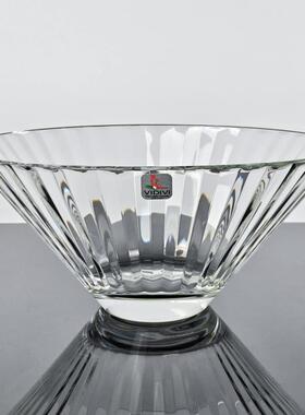 和谐居进口房透明欧式玻碗沙碗家用拉大容量果盆璃果盘63899EM厨