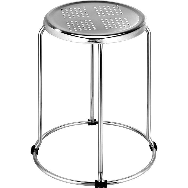 凳家用筋餐凳加厚椅圆子客仿厅凳不锈钢凳子钢铁凳现代QIY简约小