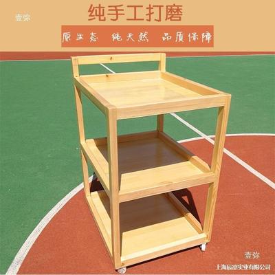 纳架画室卡纸架移动美术室实台木画纸收柜原木架美工分类子AGK落