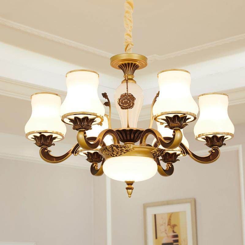 现代欧式吊灯华大气厅吊灯室创意奢别墅酒店餐厅卧锌客合92264金,家装灯饰光源,智能吊灯,淘宝优惠券,粉丝福利购,淘宝优惠卷