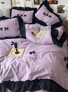 204新款赫本系列法边21372式花洗水棉四件2套