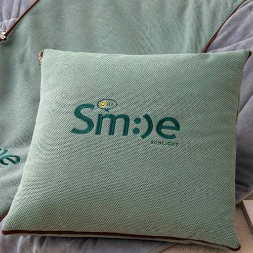 加厚水晶绒抱办枕被F97H8M66子两用二室合一靠午休枕头被汽车枕公