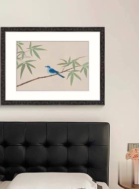 《竹枝雀》中新式客厅装饰画宋代53851美学鸟茶室挂画餐花厅栖边